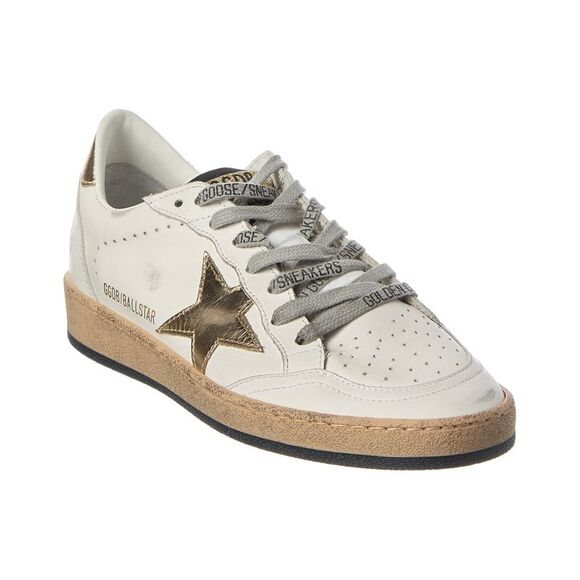 Golden Goose Ball Star Leather Sneaker, White - Picture 1 of 5